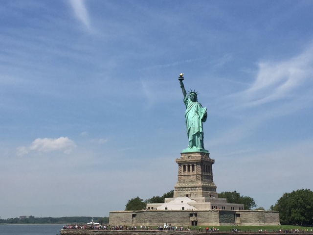 Complete view of Statue of Liberty