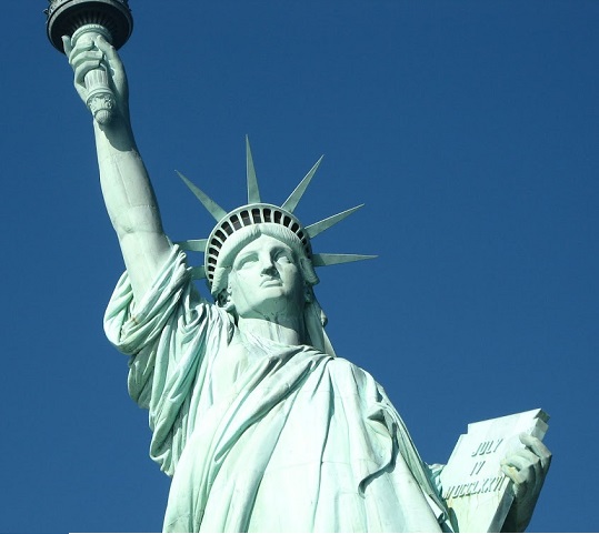 A closer look of Statue of Liberty, New York